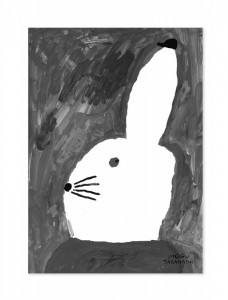 POSTER RABBIT WITH SMALL /FINE LITTLE DAY