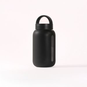 Szklana butelka do monitorowania dziennego nawodnienia Bink Mini / Black /BINKMADE 